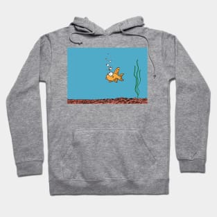 Cartoon Goldfish in Fishbowl Hoodie